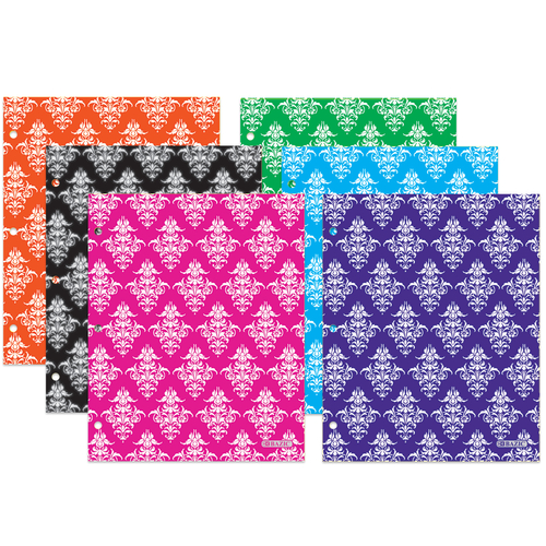 BAZIC Paper 2 Pocket Folder - Vibrant Color Prints