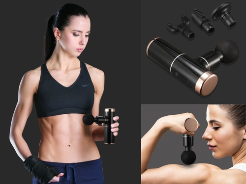 Pocket Sized Massage Gun with 4 Attachments and 4 Speeds
