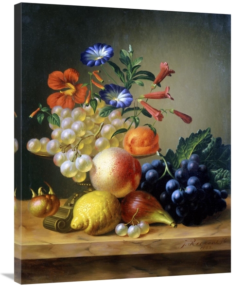 Global Gallery GCS-279567-36-142 36 in. Grapes, a Lemon, a Fig