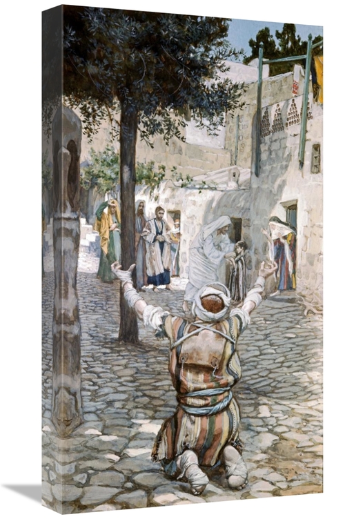 Global Gallery GCS-280331-22-142 22 in. Healing the Leper at Capernaum