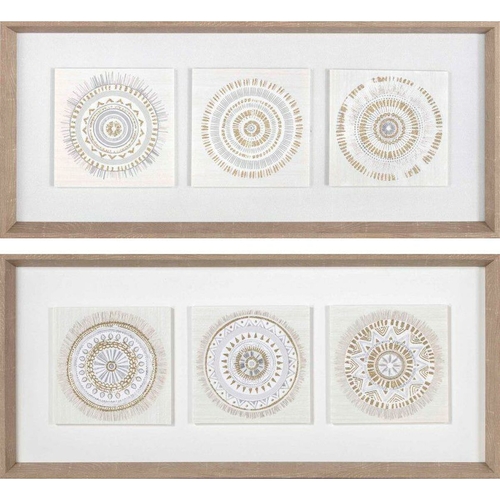 Painting DKD Home Decor 61 x 3,8 x 26 cm 63,5 x 4 x 28,6 cm Circles