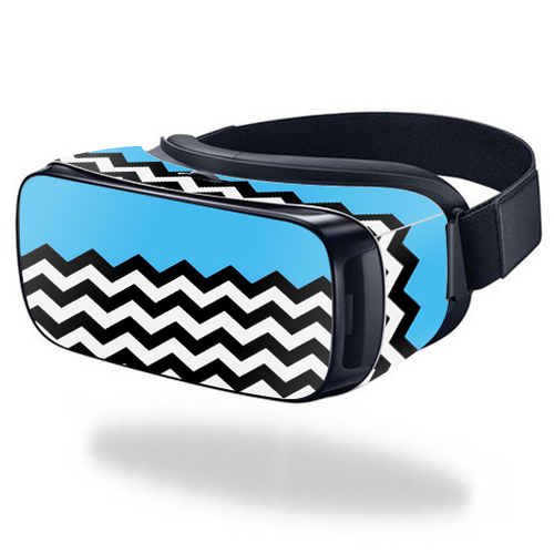 MightySkins SAGEVR-Baby Blue Chevron Skin for Samsung Gear VR Original