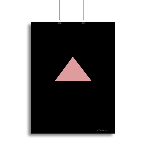 Pink Triangle Canvas Print or Poster