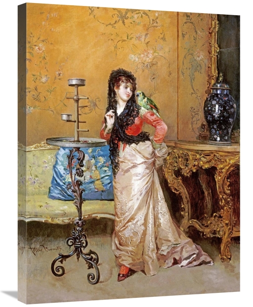 Global Gallery GCS-268538-30-142 30 in. The Pet Parrot Art Print - Att