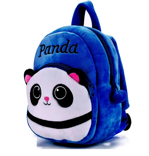 Blue Panda Velvet Soft Plus Kids School Bag Nursury Class To 5 | Size