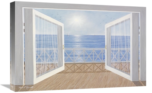 Global Gallery GCS-398725-1624-142 16 x 24 in. Blue on Blue Art Print 