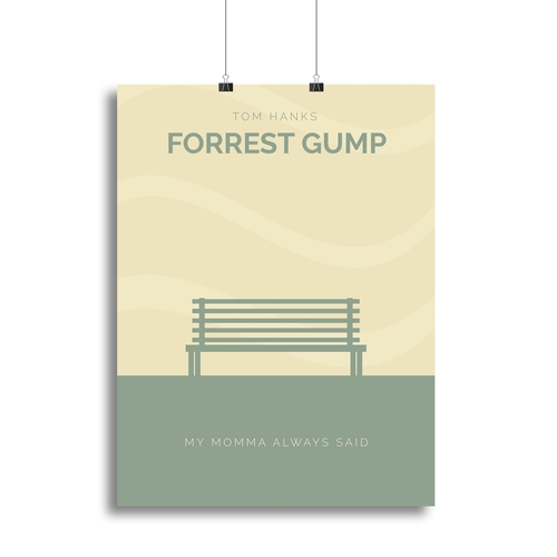 Forrest Gump Minimal Movie Canvas Print or Poster