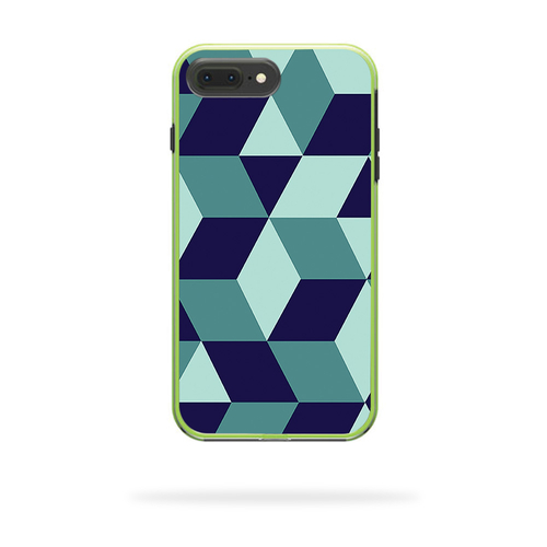 MightySkins LIFSLIP8PL-geo tile Skin for Lifeproof Slam iPhone 8 Plus 