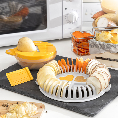 Set for Making Crisps in the Microwave with Mandolin and Recipes