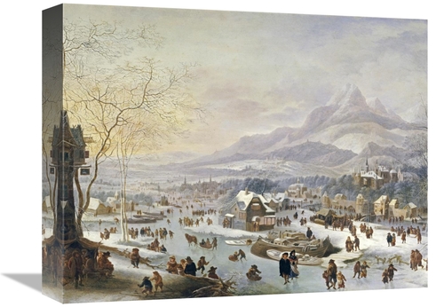 Global Gallery GCS-266430-16-142 16 in. An Extensive River Landscape A