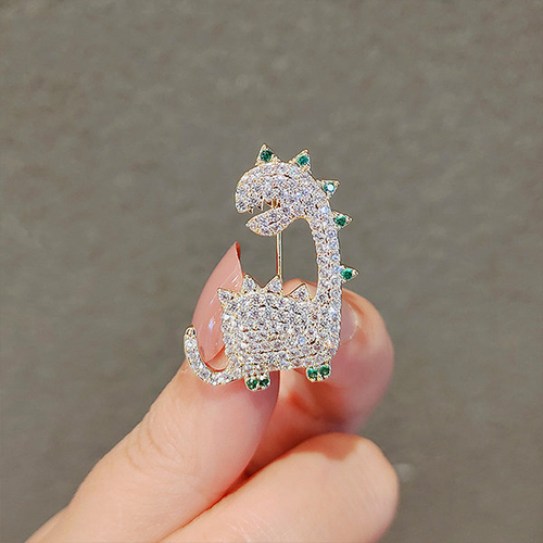 Sparkling Dinosaur Brooch