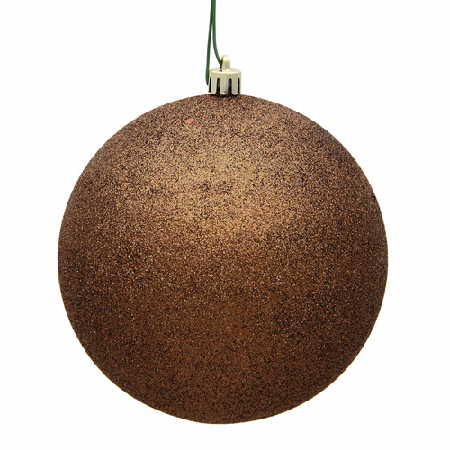 Vickerman N590676DG 2.4 in. Mocha Glitter Treated Ball Christmas Ornam