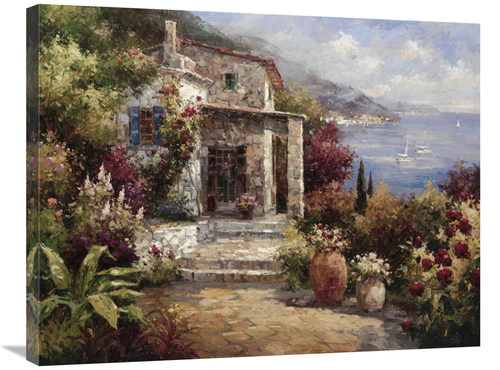 Global Gallery GCS-125952-2432-142 24 x 32 in. Monterosso VIlla Art Pr