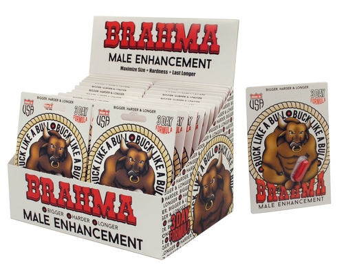 Brahma Male Enhancement P.O.P. Box Display - 24 Count