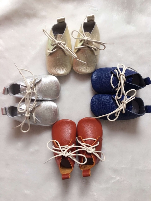 New solid Genuine Leather Baby Moccasins Shoes