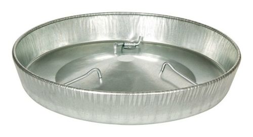 9143 Galvanized Feeder Pan  14 in.