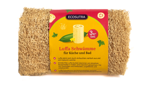 Luffa Schwämme - 3er Set / Loofah Set of 3