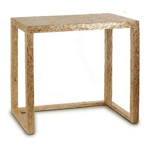 Table Hall Beige White Golden Mother of pearl Particleboard 30,5 x 78