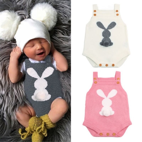 Cute Bunny Toddler Kids Baby Girl Boy Clothes 