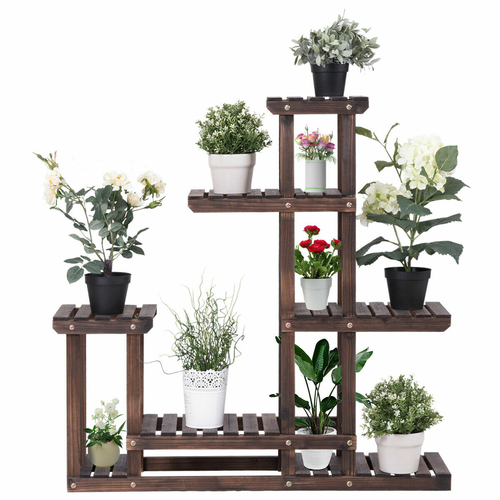 6 Tier Wooden Plant Stand / Display Unit