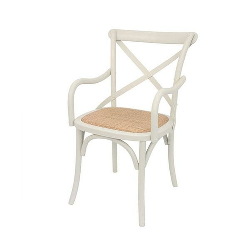 Crossback Carver Dining Chair Cream