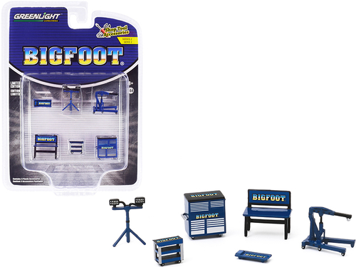 \Bigfoot Monster Truck\" 6 piece Shop Tools Set \"Shop Tool