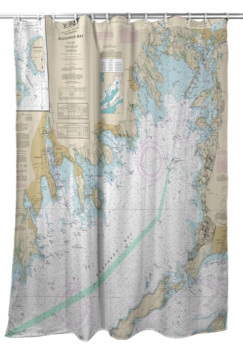 Betsy Drake SH13230BB 70 x 72 in. Buzzards Bay, MA Nautical Map Sh