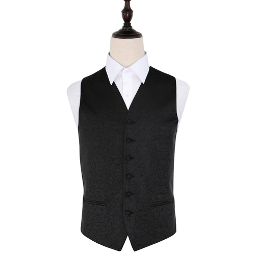 Swirl Waistcoat - Black, 38'