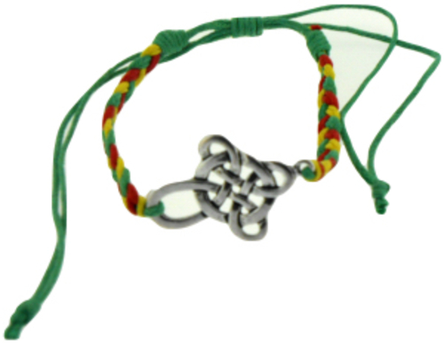 Solid Rock Jewelry 144972 Yellow, Green, Red Cotton Adjustable