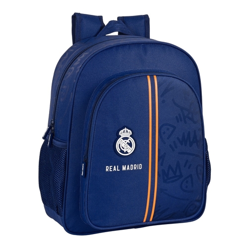 School Bag Real Madrid C.F. Blue (32 x 38 x 12 cm)