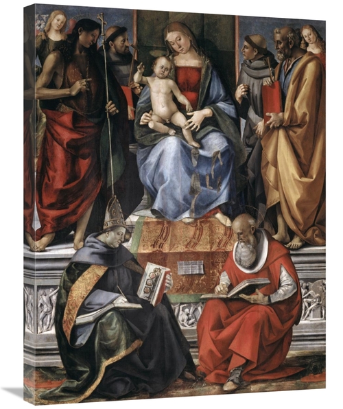 Global Gallery GCS-280062-30-142 30 in. Madonna with Child Among Saint