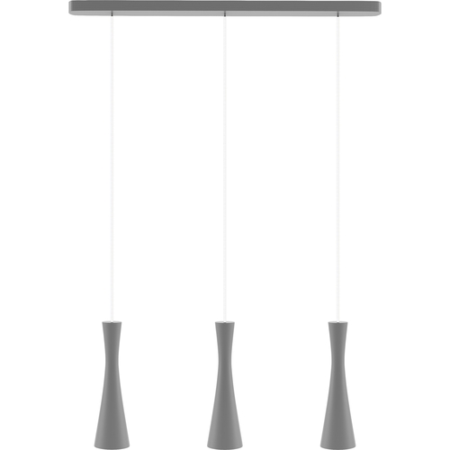 Hanging lamp grey Vegas 3 tr