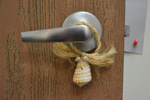 Brown Cone Conch Seashell Hanger Beach Decor