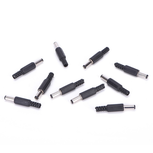 10Pcs 2.1*5.5mm Black Plastic Cover  Male DC Power