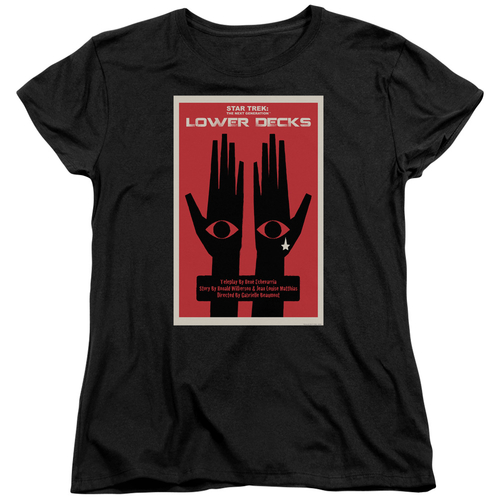 Trevco CBS2182B-WT-2 Star Trek & TNG Season 7 Episode 15 Womens Short 