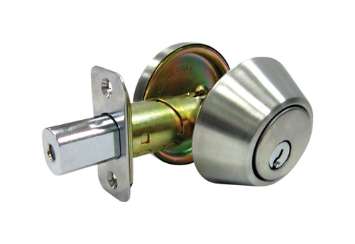 Faultless 5002071 Satin Stainless Steel Metal Single Cylinder Deadbolt