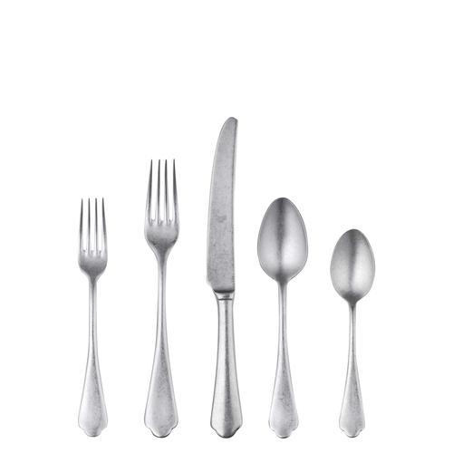 Dolce Vita 20-Piece Flatware Set, Pewter 