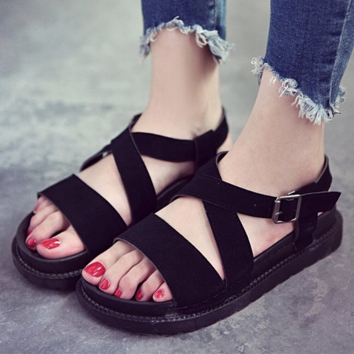 Flat Bottom Shoes Students Casual Women Sandals