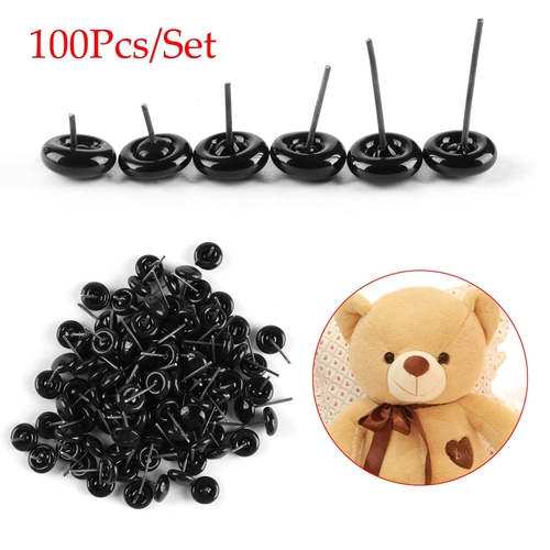 100Pcs/set Glass Eyes 3/5/7/9/11mm Needle Felting