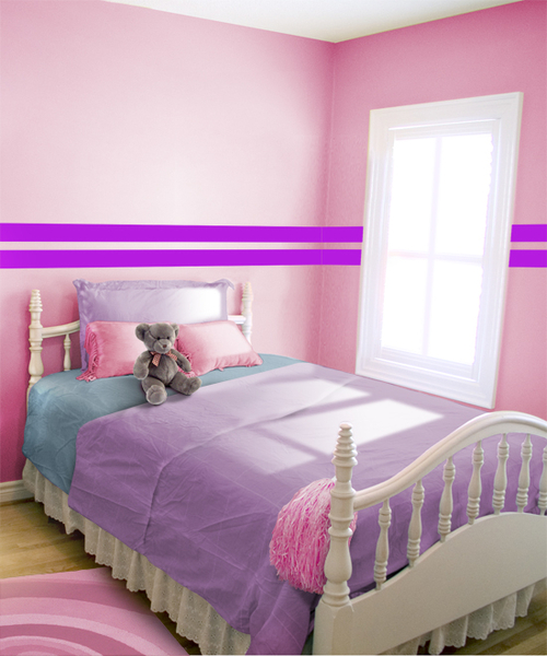 Borders Unlimited 30012 Lavender Simple Stripes