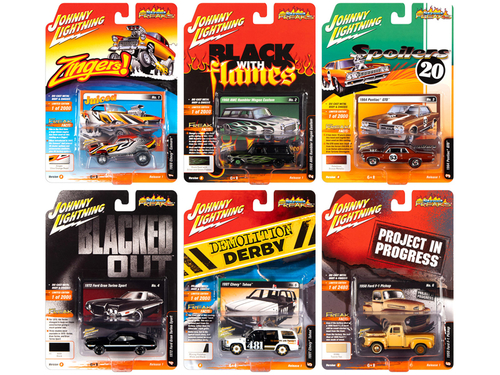 \Street Freaks\" 2020 Set B of 6 Cars Release 1 1/64 Diecast Models by