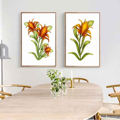 YelFlowers Painting Plant Canvas