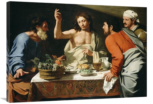 Global Gallery GCS-456156-40-142 40 in. The Supper at Emmaus Art Print