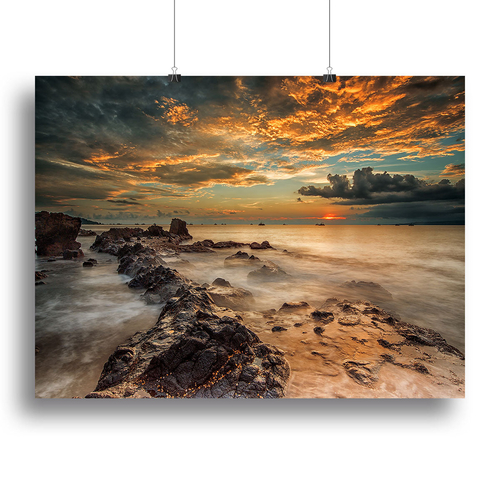Angry Beach Canvas Print or Poster