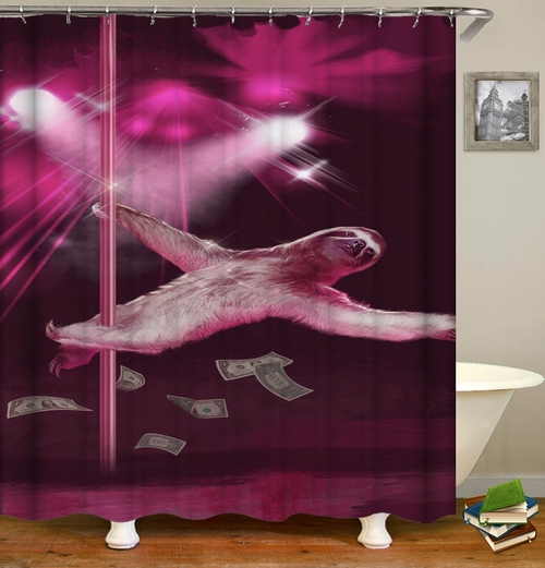 Sloth Show Shower Curtain