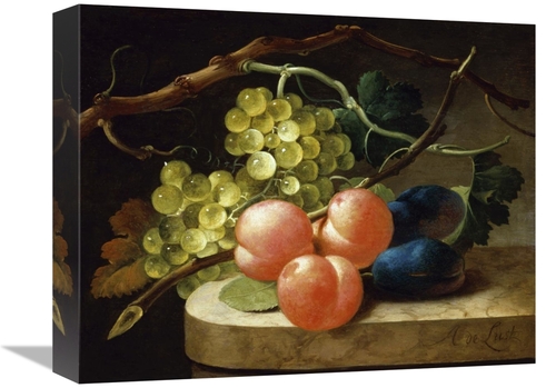 Global Gallery GCS-282037-16-142 16 in. Grapes on a Vine, Peaches 