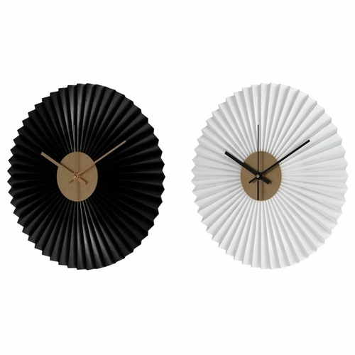 Wall Clock DKD Home Decor White Black White/Black Iron Plastic Modern