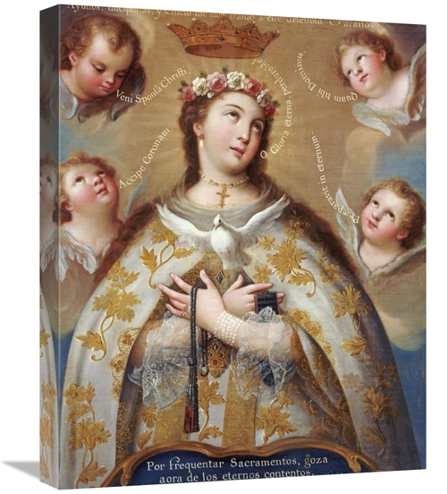 Global Gallery GCS-267925-22-142 22 in. Coronation of the Virgin Art P