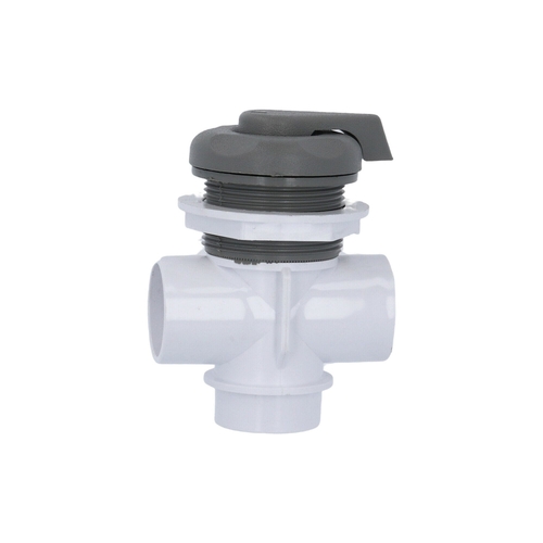 Waterway 600-4217 1 in. Vertical Diverter Valve, 5-Scallop - Grey 