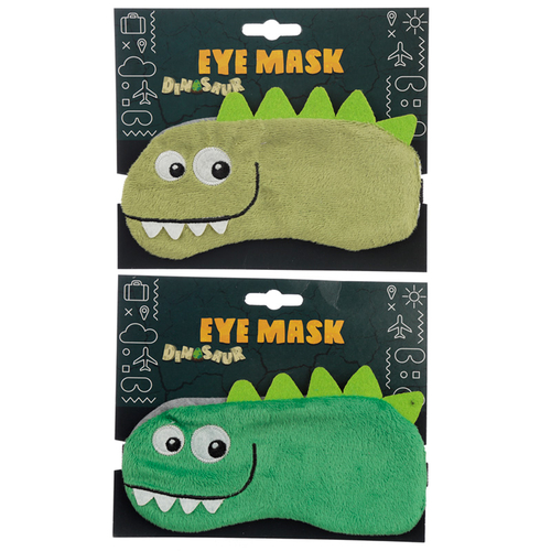 Fun Eye Mask - Plush Dinosaur Design
